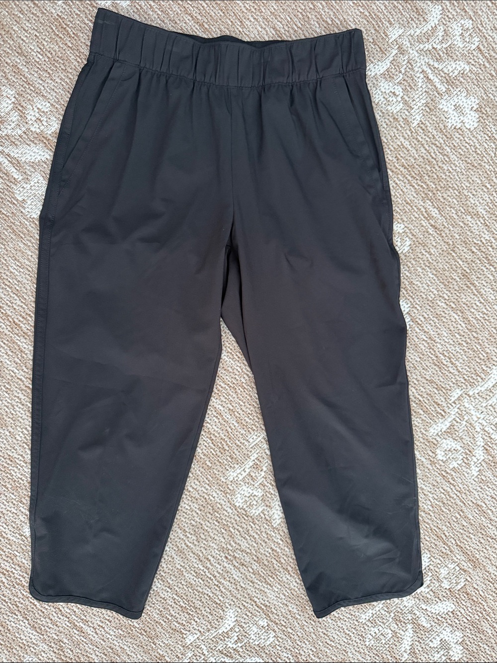Talbots Black Elastic-Waist Jogger Pants
